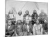 Lakota Indian Chiefs who Met General Miles to End Indian War Photograph - Pine Ridge, SD-Lantern Press-Mounted Art Print