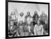 Lakota Indian Chiefs who Met General Miles to End Indian War Photograph - Pine Ridge, SD-Lantern Press-Framed Art Print