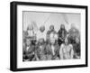 Lakota Indian Chiefs who Met General Miles to End Indian War Photograph - Pine Ridge, SD-Lantern Press-Framed Art Print