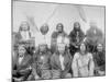 Lakota Indian Chiefs who Met General Miles to End Indian War Photograph - Pine Ridge, SD-Lantern Press-Mounted Art Print