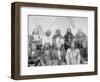 Lakota Indian Chiefs who Met General Miles to End Indian War Photograph - Pine Ridge, SD-Lantern Press-Framed Art Print