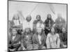 Lakota Indian Chiefs who Met General Miles to End Indian War Photograph - Pine Ridge, SD-Lantern Press-Mounted Art Print