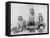 Lakota Indian Teenagers in Western Dress Photograph - Pine Ridge, SD-Lantern Press-Framed Stretched Canvas