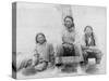 Lakota Indian Teenagers in Western Dress Photograph - Pine Ridge, SD-Lantern Press-Stretched Canvas