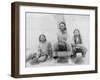 Lakota Indian Teenagers in Western Dress Photograph - Pine Ridge, SD-Lantern Press-Framed Art Print