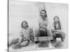 Lakota Indian Teenagers in Western Dress Photograph - Pine Ridge, SD-Lantern Press-Stretched Canvas