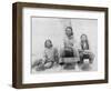Lakota Indian Teenagers in Western Dress Photograph - Pine Ridge, SD-Lantern Press-Framed Art Print