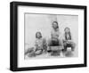 Lakota Indian Teenagers in Western Dress Photograph - Pine Ridge, SD-Lantern Press-Framed Art Print