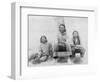 Lakota Indian Teenagers in Western Dress Photograph - Pine Ridge, SD-Lantern Press-Framed Art Print