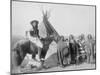Lakota Women with Infants and Man on Horseback Photograph - Pine Ridge, SD-Lantern Press-Mounted Art Print