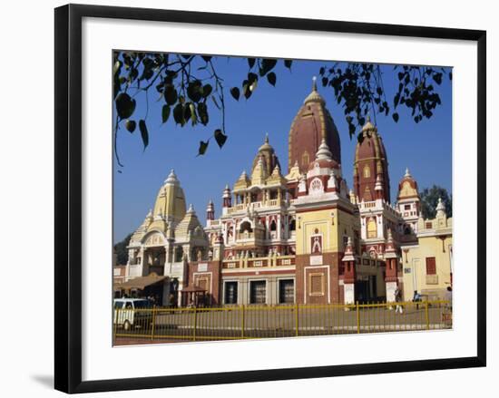 Lakshimi Narayan Temple, Dedicated to the Hindu Goddess of Wealth, Delhi, India-Harding Robert-Framed Photographic Print