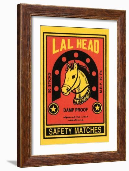 Lal Head Safety Matches-null-Framed Art Print