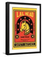 Lal Head Safety Matches-null-Framed Art Print