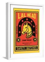 Lal Head Safety Matches-null-Framed Art Print