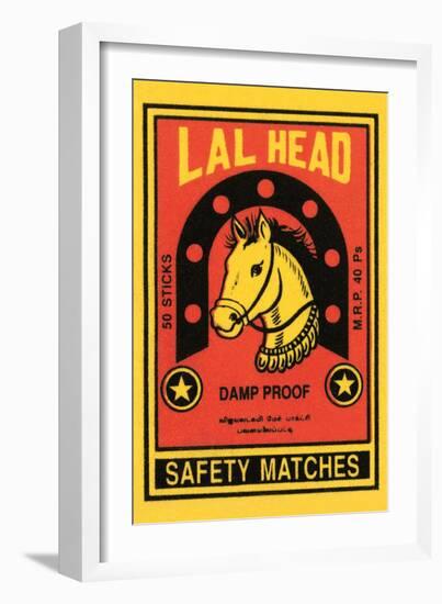 Lal Head Safety Matches-null-Framed Art Print