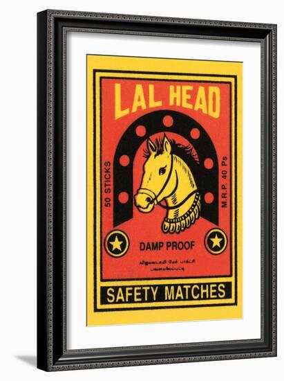 Lal Head Safety Matches-null-Framed Art Print