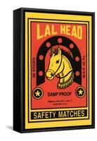 Lal Head Safety Matches-null-Framed Stretched Canvas