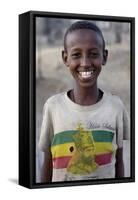 Lalibela boy wearing a Haile Selassie t-shirt, Lalibela, Wollo, Ethiopia-Godong-Framed Stretched Canvas