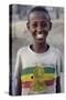 Lalibela boy wearing a Haile Selassie t-shirt, Lalibela, Wollo, Ethiopia-Godong-Stretched Canvas