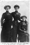 The Duchess Royal (Duchess of Fif) and Princesses Alexandra and Maud, C1907-C1910-Lallie Charles-Framed Giclee Print