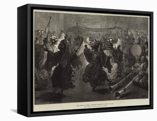 Lama Dance at Jummoo, Performed before the Prince of Wales-William Heysham Overend-Framed Stretched Canvas