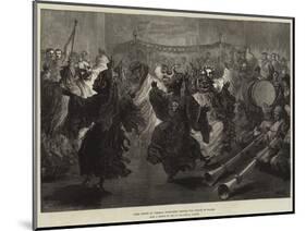 Lama Dance at Jummoo, Performed before the Prince of Wales-William Heysham Overend-Mounted Giclee Print