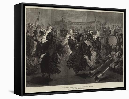 Lama Dance at Jummoo, Performed before the Prince of Wales-William Heysham Overend-Framed Stretched Canvas