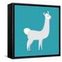 Lama Isolated. Cute Alpaca Animal. South American Mammal-popaukropa-Framed Stretched Canvas