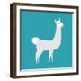 Lama Isolated. Cute Alpaca Animal. South American Mammal-popaukropa-Framed Art Print