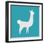 Lama Isolated. Cute Alpaca Animal. South American Mammal-popaukropa-Framed Art Print