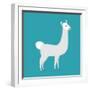 Lama Isolated. Cute Alpaca Animal. South American Mammal-popaukropa-Framed Art Print