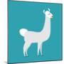 Lama Isolated. Cute Alpaca Animal. South American Mammal-popaukropa-Mounted Art Print