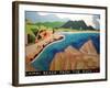 Lamai Beach from the rock,2000-Timothy Nathan Joel-Framed Giclee Print