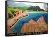 Lamai Beach from the rock,2000-Timothy Nathan Joel-Framed Stretched Canvas