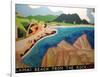 Lamai Beach from the rock,2000-Timothy Nathan Joel-Framed Giclee Print