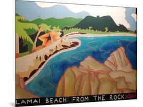 Lamai Beach from the rock,2000-Timothy Nathan Joel-Mounted Giclee Print