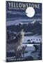 Lamar Valley Scene, Yellowstone National Park-null-Mounted Poster