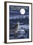 Lamar Valley Scene, Yellowstone National Park-Lantern Press-Framed Art Print
