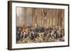 Lamartine Rejects the Red Flag in 1848-Felix Philippoteaux-Framed Giclee Print