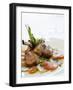 Lamb Chops on Tomatoes and Potatoes with Basil-Alexandre Oliveira-Framed Photographic Print