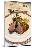 Lamb chops with potato gratin and Provencal vegetables, Provence, France-Jim Engelbrecht-Mounted Photographic Print