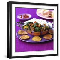 Lamb Curry with Spinach and Rice-Frank Wieder-Framed Premium Photographic Print