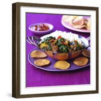 Lamb Curry with Spinach and Rice-Frank Wieder-Framed Photographic Print