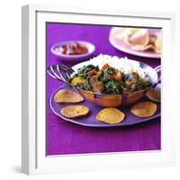 Lamb Curry with Spinach and Rice-Frank Wieder-Framed Photographic Print