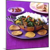 Lamb Curry with Spinach and Rice-Frank Wieder-Mounted Photographic Print