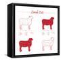 Lamb Cuts-ONiONAstudio-Framed Stretched Canvas