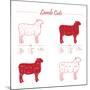 Lamb Cuts-ONiONAstudio-Mounted Art Print