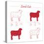 Lamb Cuts-ONiONAstudio-Stretched Canvas