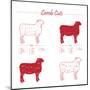 Lamb Cuts-ONiONAstudio-Mounted Art Print