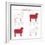 Lamb Cuts-ONiONAstudio-Framed Premium Giclee Print